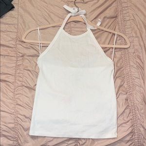 American eagle white high neck tank top